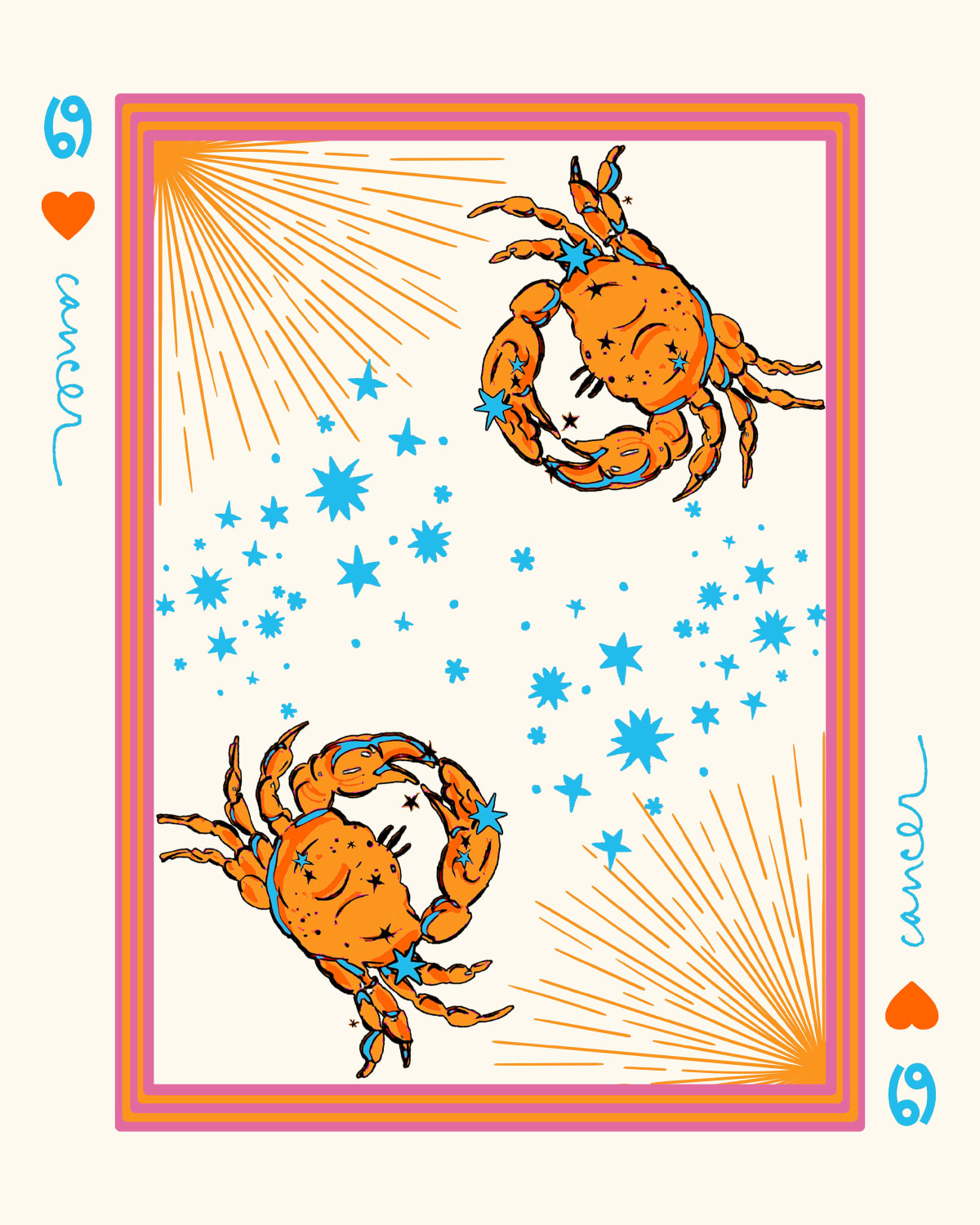 Zodiac Sign in Cancer Gallery Print Gallery Print Mutli / 8x10 / Unframed