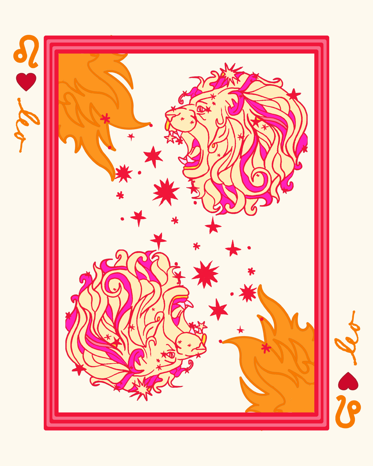 Zodiac Sign in Leo Gallery Print Gallery Print Mutli / 8x10 / Unframed