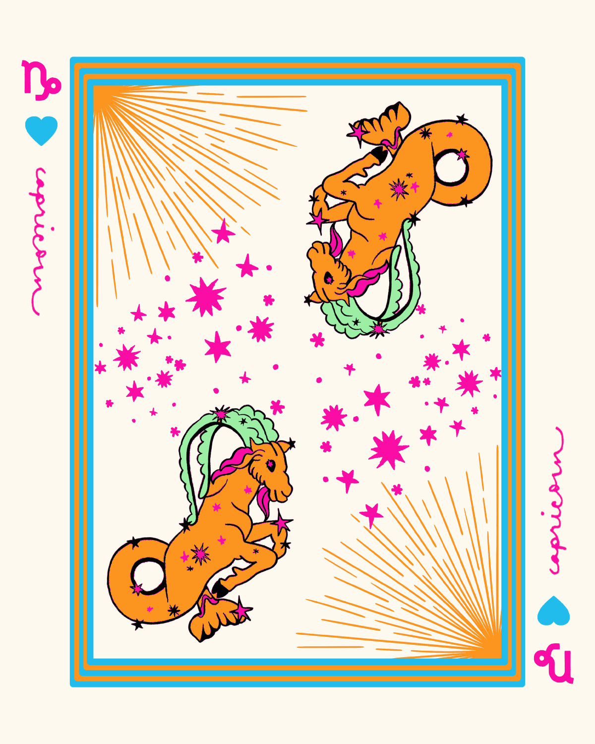 Zodiac Sign in Capricorn Gallery Print Gallery Print Mutli / 8x10 / Unframed