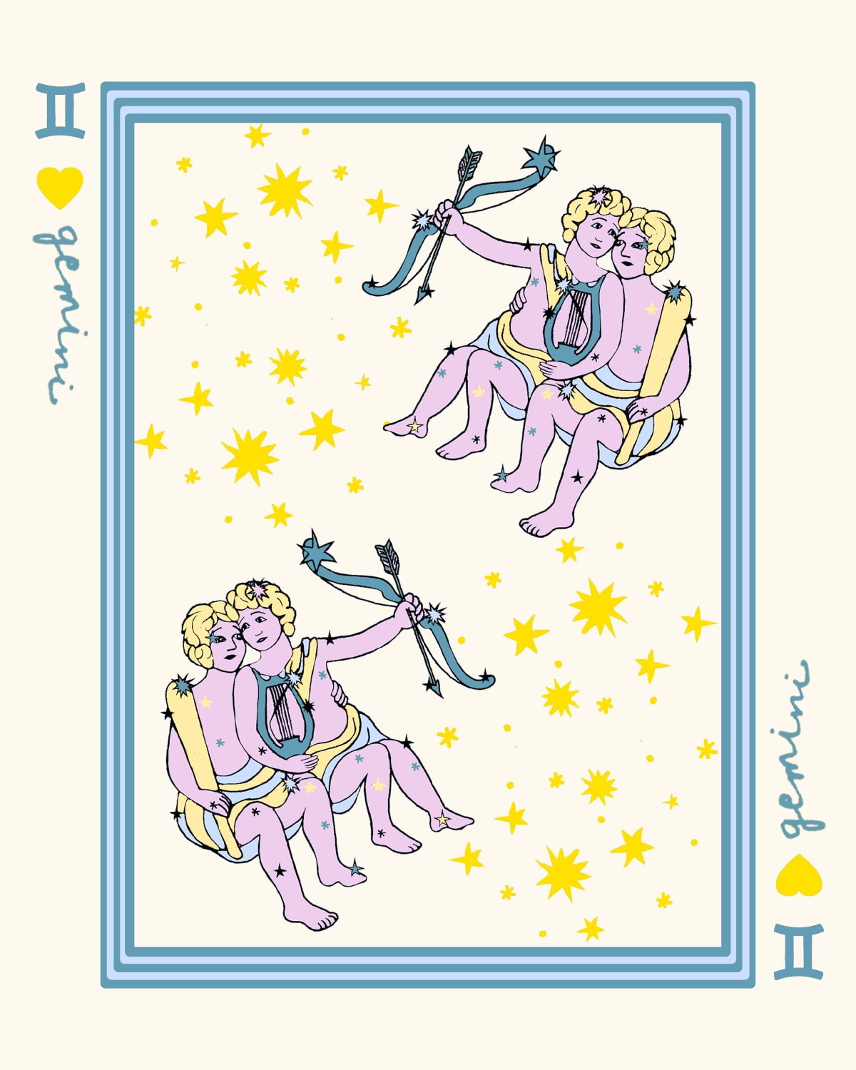 Zodiac Sign in Gemini Gallery Print Gallery Print Mutli / 8x10 / Unframed