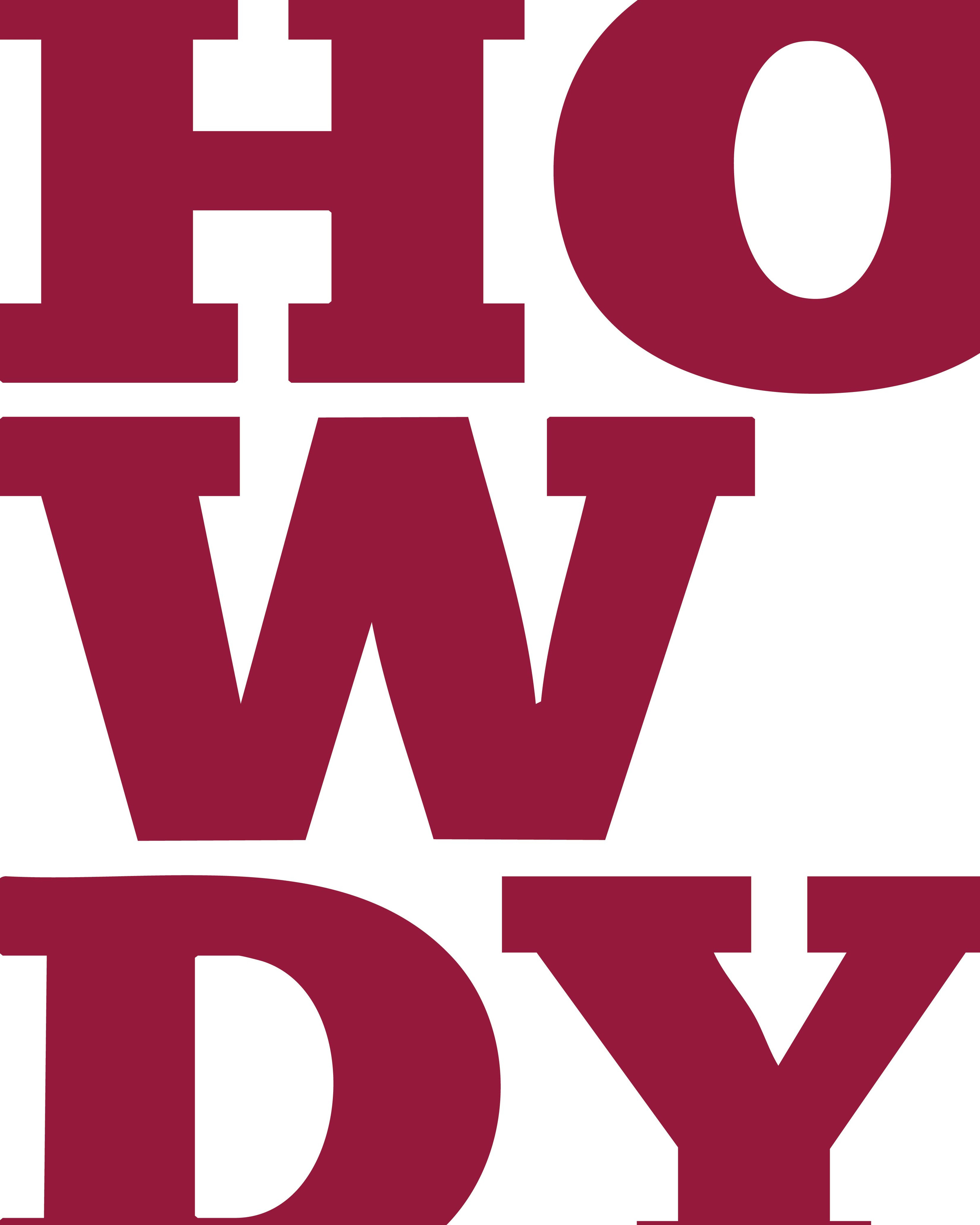 Oversized Howdy Gallery Print Artwork Red / 8x10