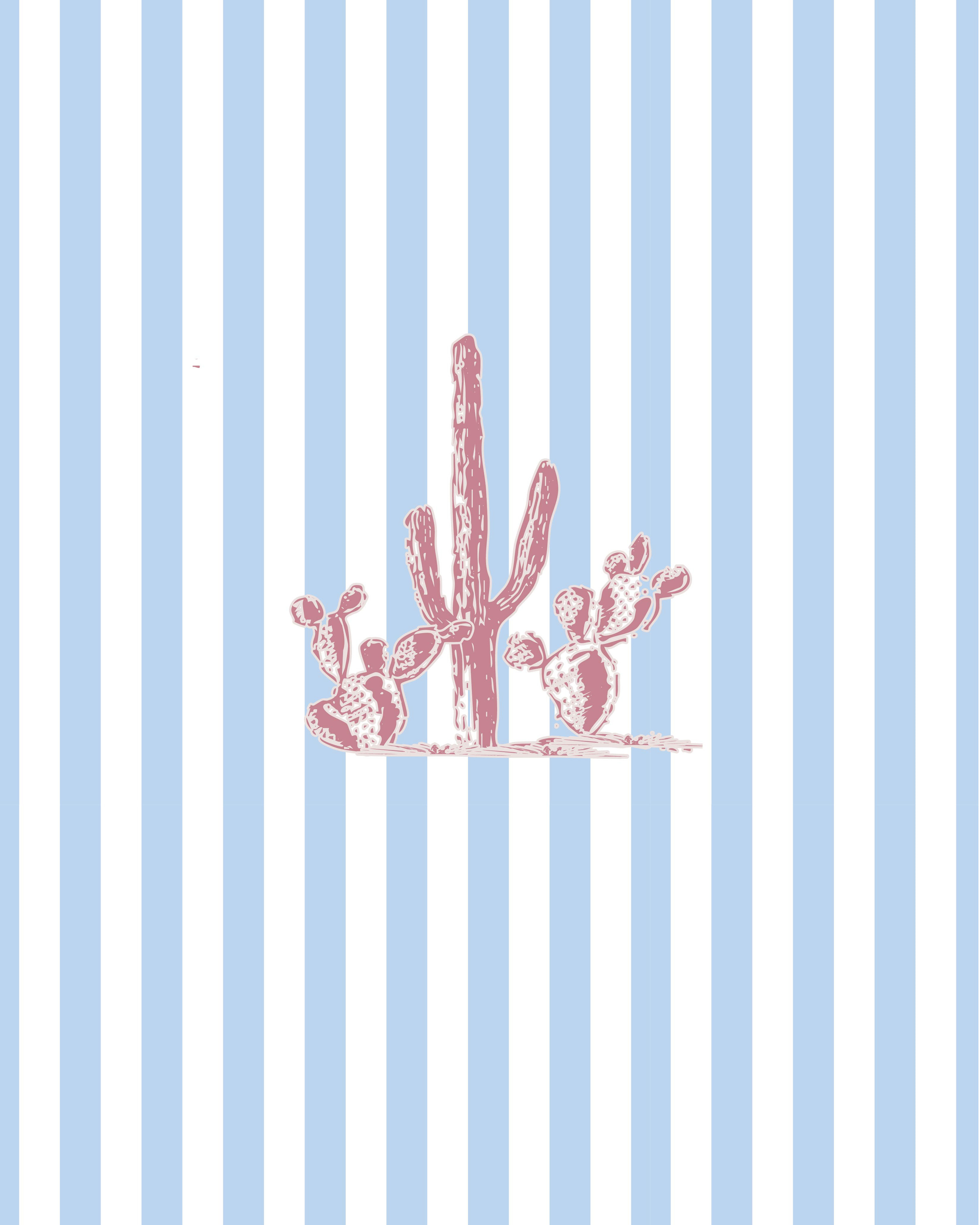 Marfa Stripes Gallery Print Artwork Blue / 8x10