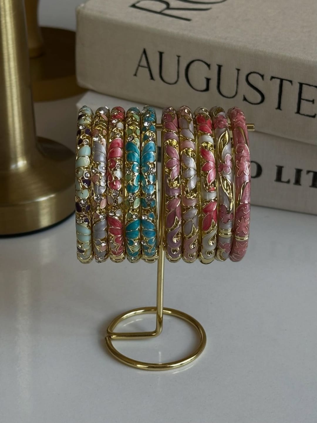 Premium Hand-Painted Floral Meenakari Bangle