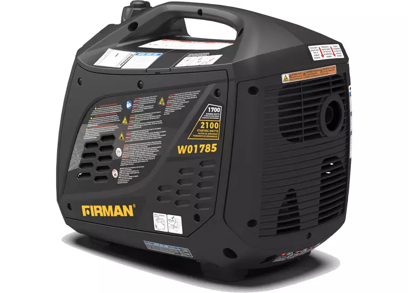 Firman W01784 QUIET Portable Generator 2100/1700-Watt - 3