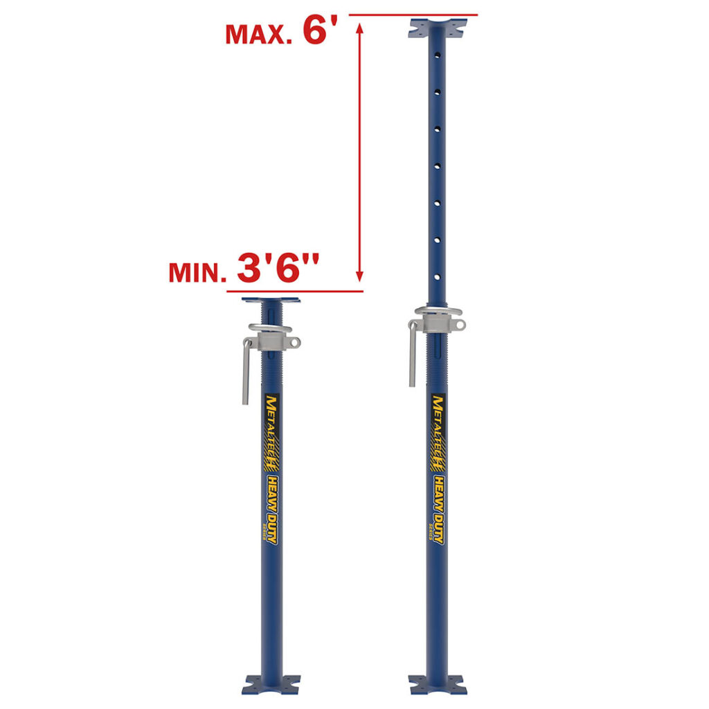 Metaltech Shoring Post - 3’6’’ (1.07 M) - 6’ (1.83 M)