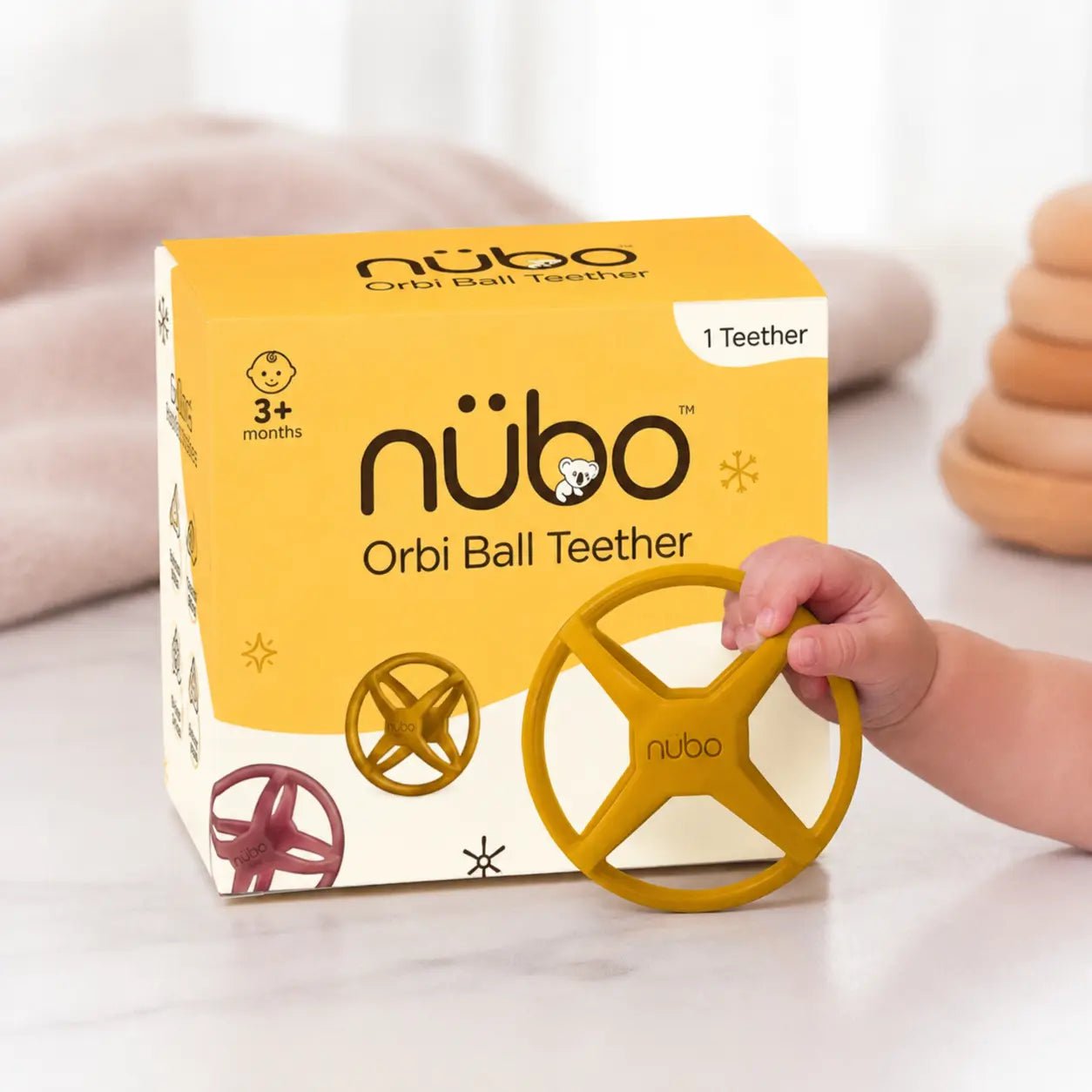 Orbi Ball Silicone Sensory Teether