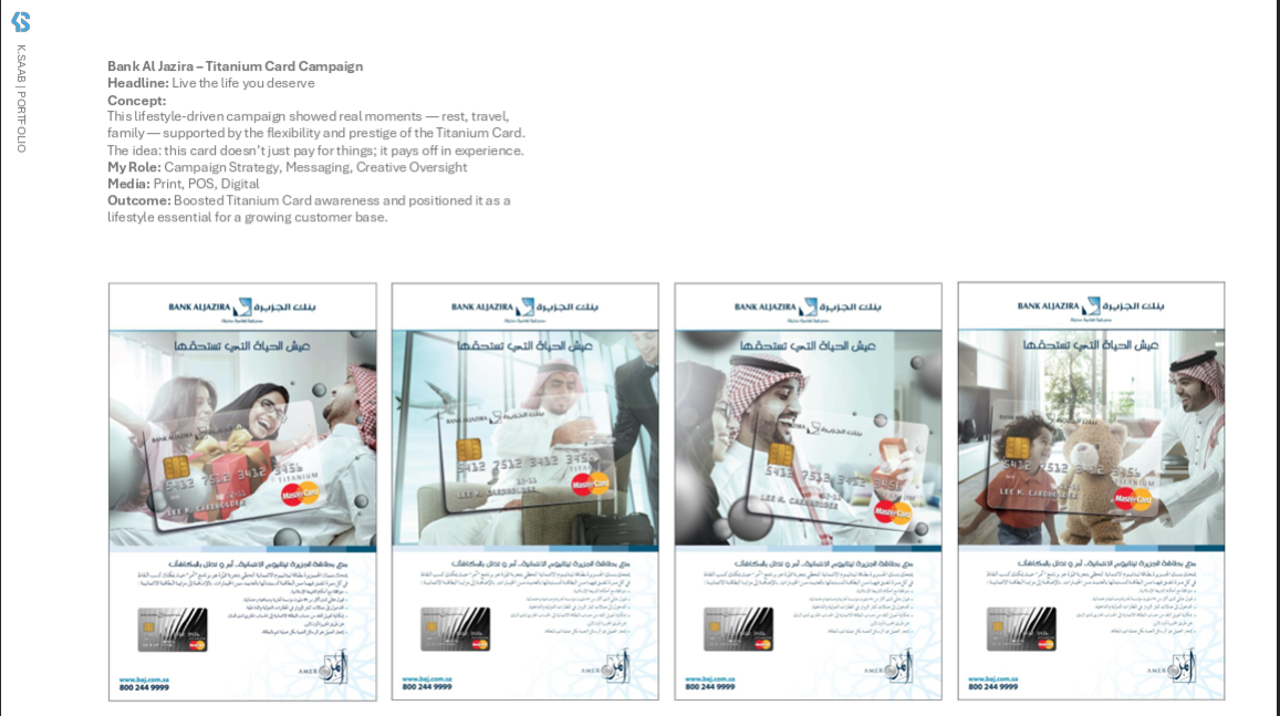 Al Jazira Bank Titanium Card - Main Campaign