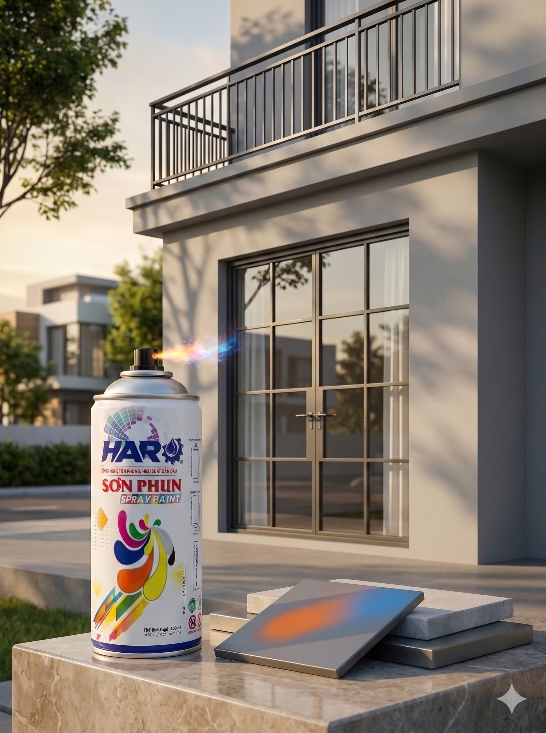 Biệt thự dùng sơn Happy Sun