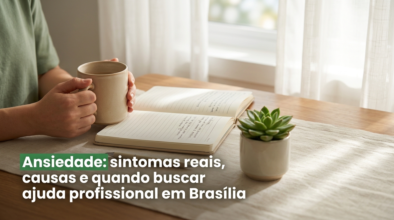 Ansiedade: sintomas reais, causas e quando buscar ajuda profissional em Brasília
