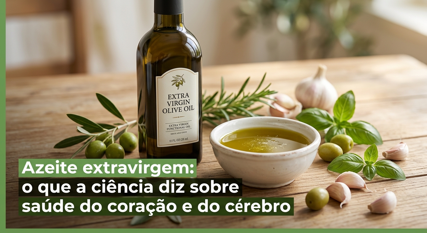 Azeite extravirgem: o que a ciência diz sobre saúde do coração e do cérebro