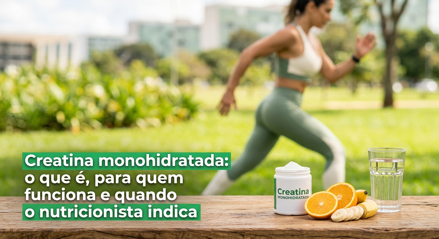 Creatina monohidratada: o que é, para quem funciona e quando o nutricionista indica