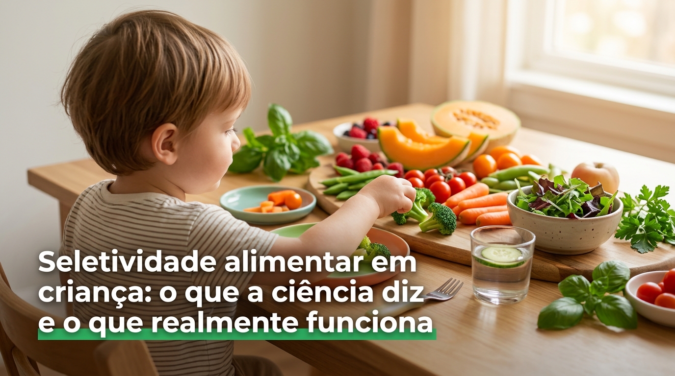 Seletividade alimentar em criança: o que a ciência diz e o que realmente funciona