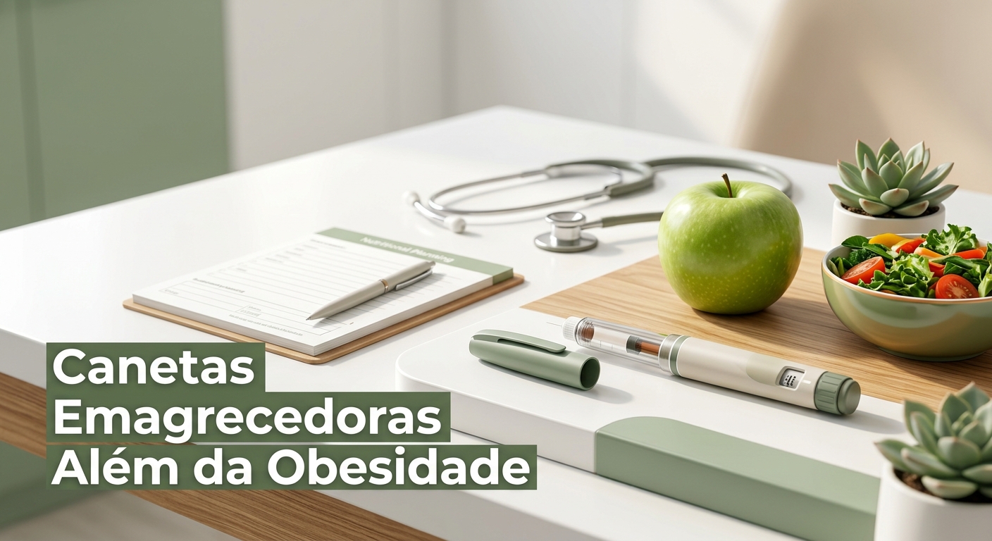 Canetas emagrecedoras além da obesidade: quais doenças os GLP-1 tratam e por que o nutricionista é essencial