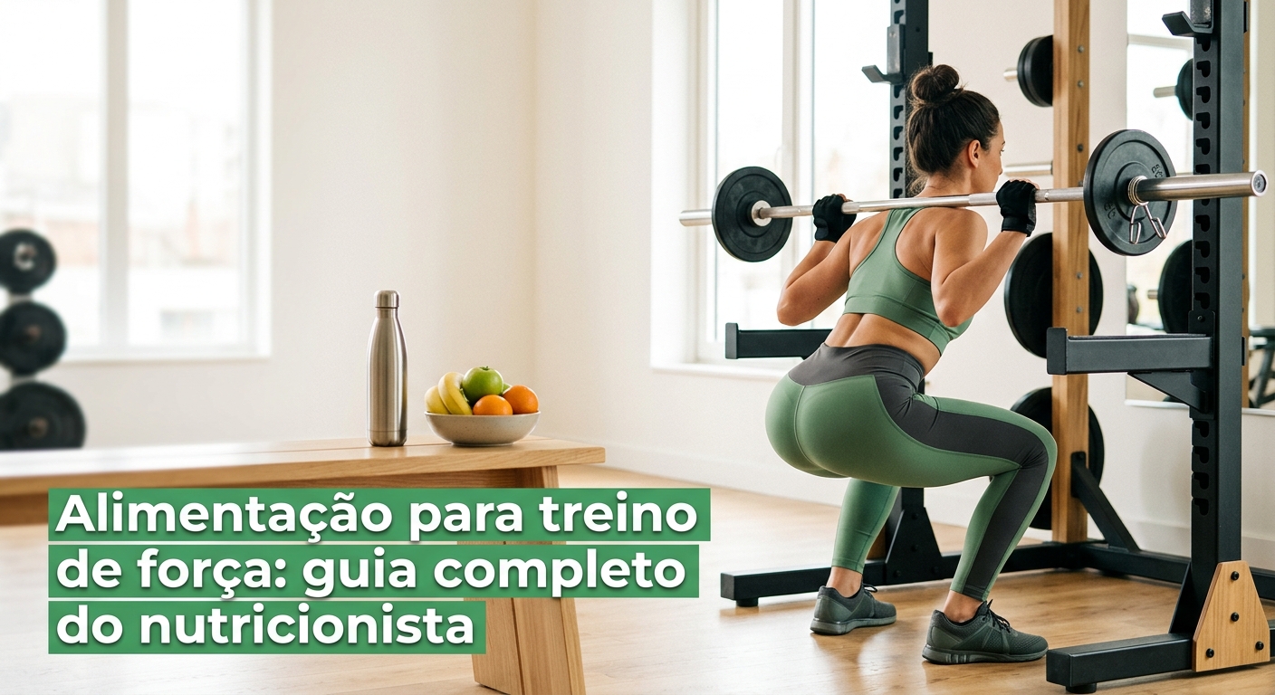 Alimentação para treino de força: guia completo