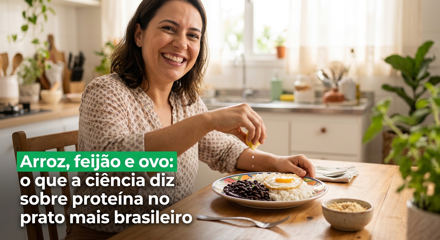 Arroz, feijão e ovo: o que a ciência diz sobre proteína no prato mais brasileiro