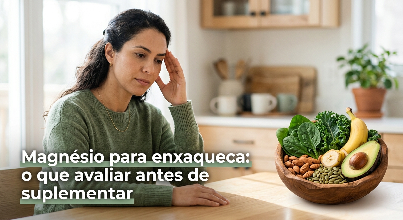 Magnésio para enxaqueca: o que avaliar antes de suplementar
