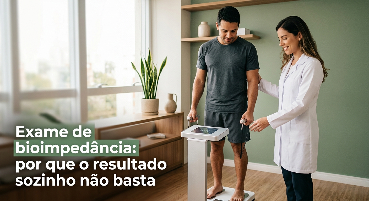 Exame de bioimpedância: por que o resultado sozinho não basta