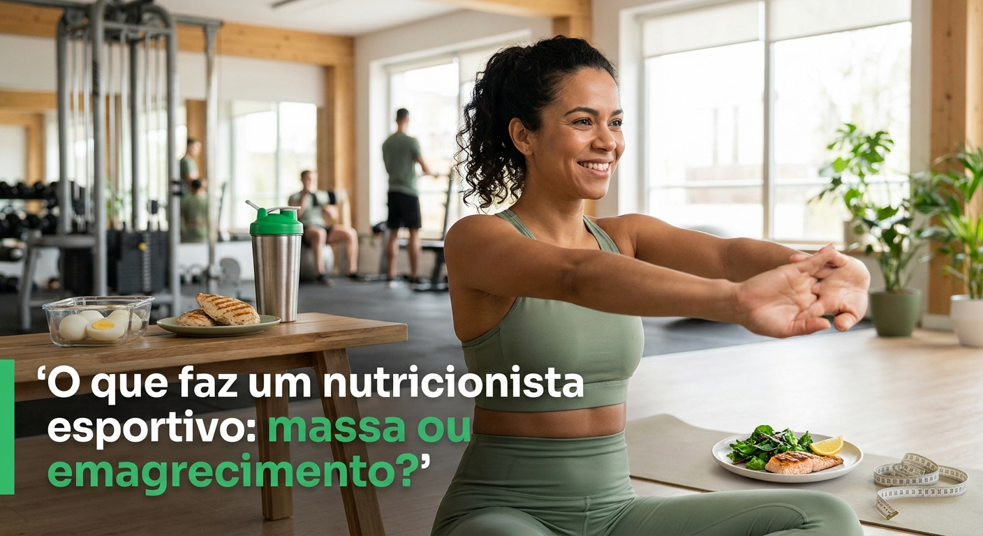 O que faz um nutricionista esportivo: massa ou emagrecimento?