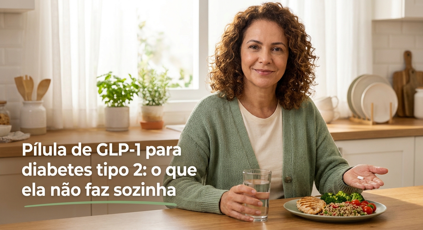 Pílula de GLP-1 para diabetes tipo 2: o que ela não faz sozinha