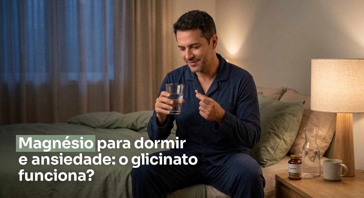 Magnésio para dormir e ansiedade: o glicinato funciona?