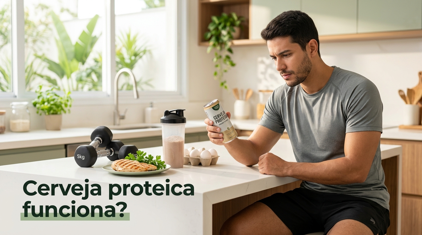 Cerveja proteica funciona para ganho muscular?
