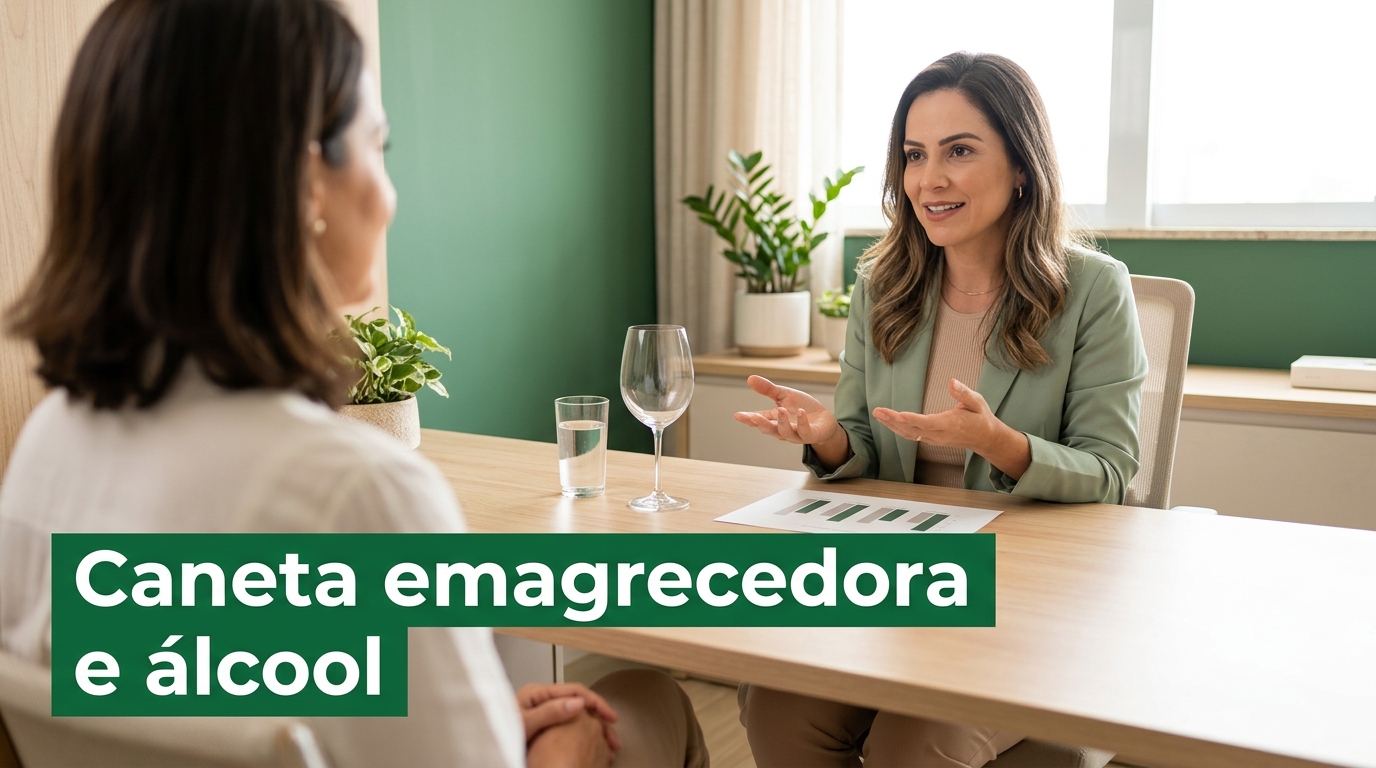 Caneta emagrecedora e álcool: o efeito que ninguém avisou