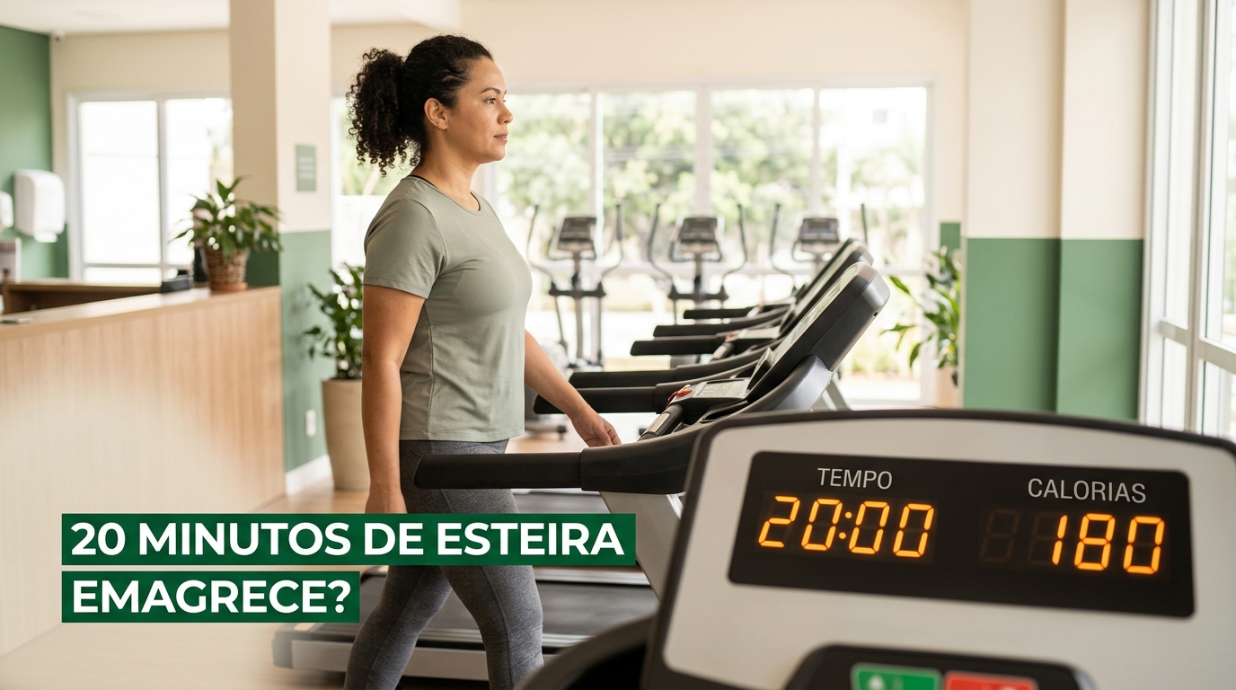 20 minutos de esteira emagrece? O número que o painel erra