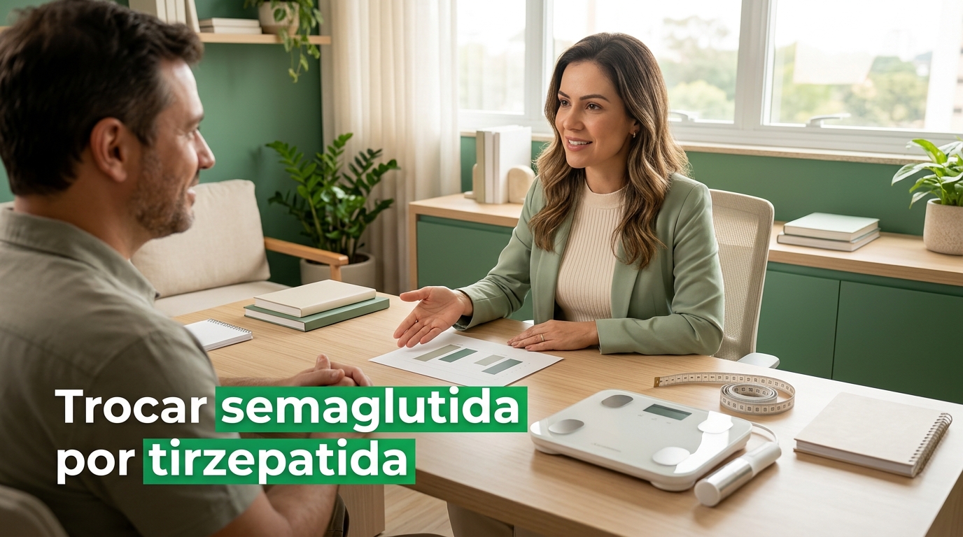 Trocar semaglutida por tirzepatida: o que recomeça do zero