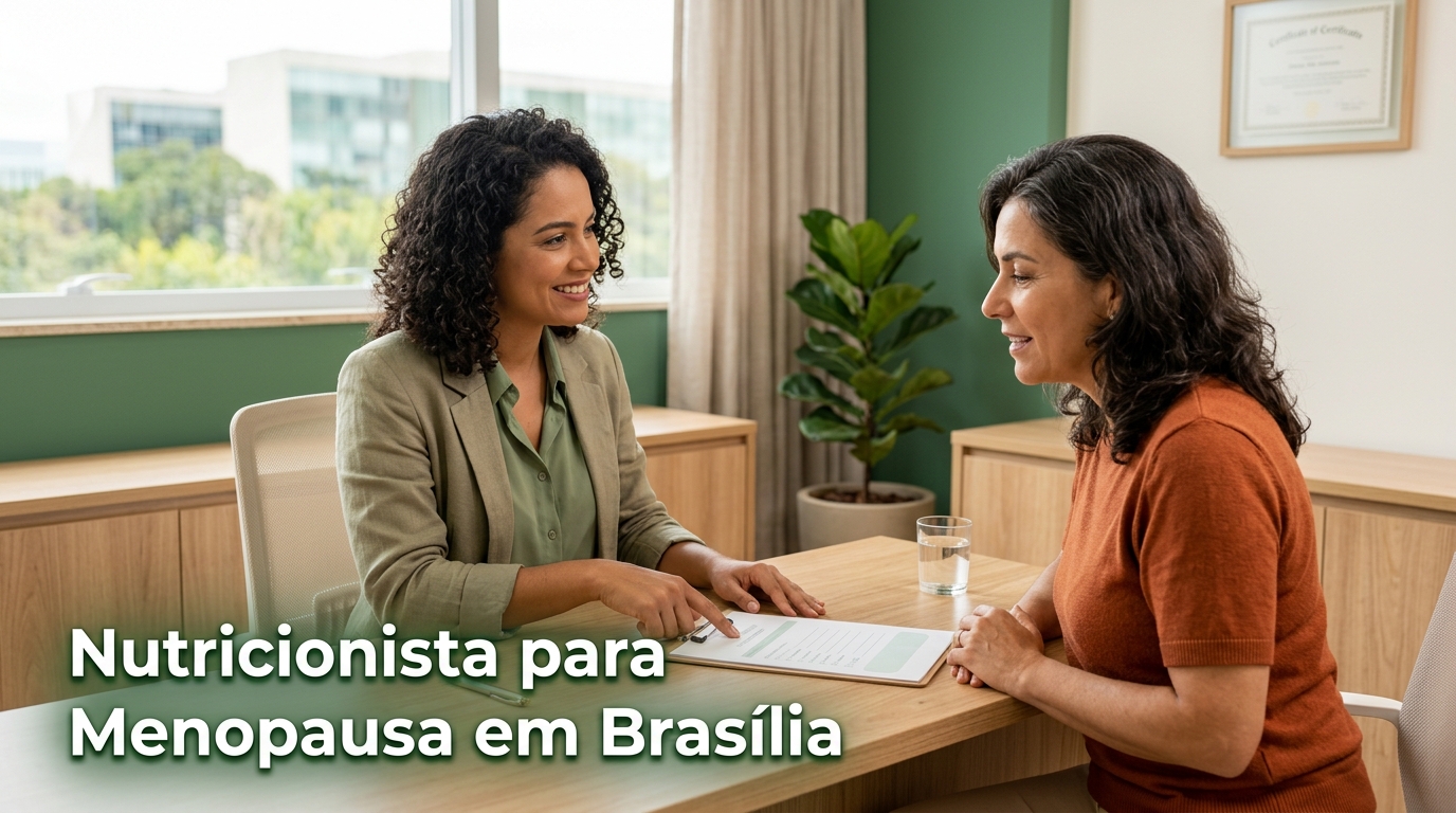 Nutricionista para Menopausa em Brasília: Como Funciona o Acompanhamento Nutricional