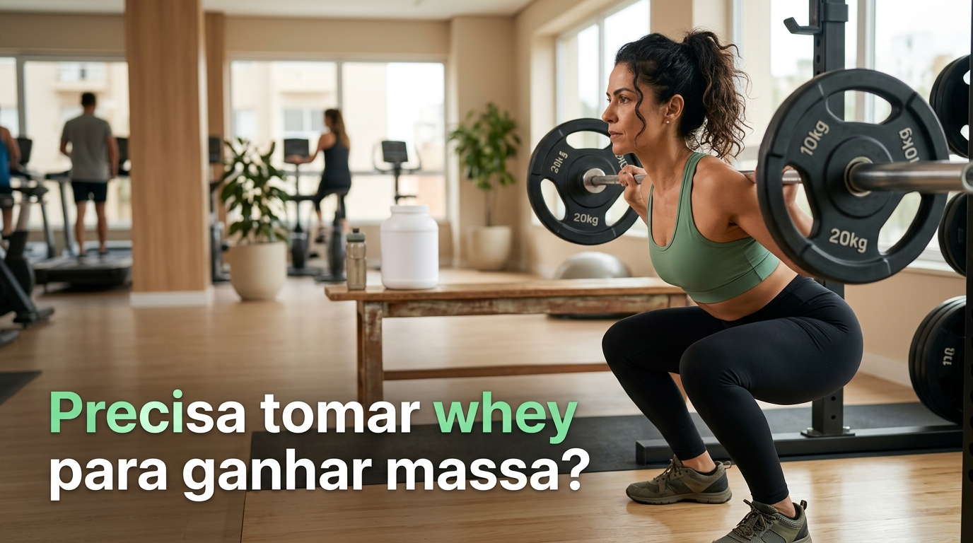 Precisa tomar whey para ganhar massa? O que o pote não entrega