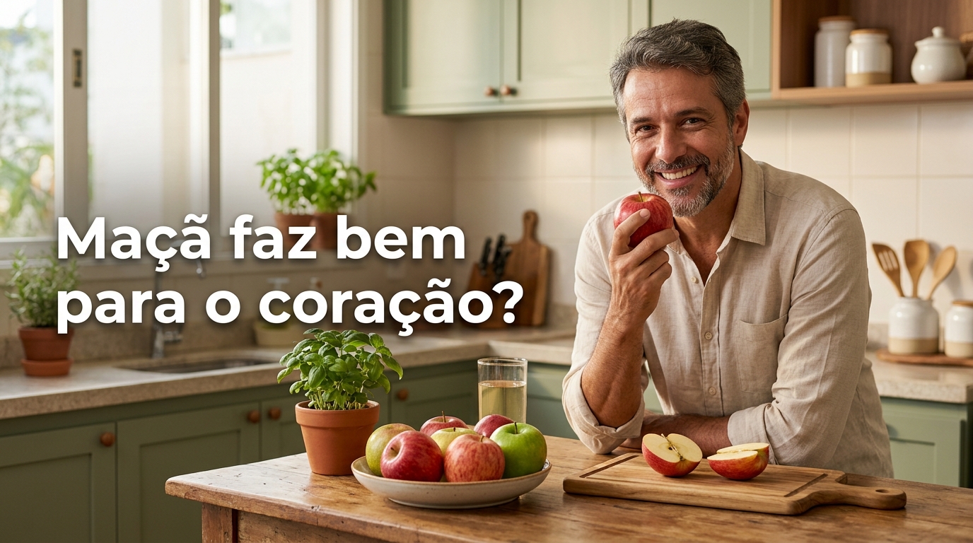 Maçã faz bem para o coração? A parte que você joga fora