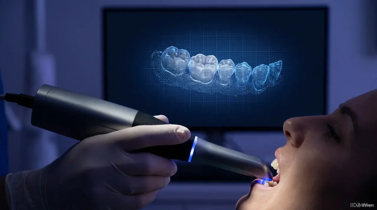 Institut für Implantologie und digitale Zahnmedizin Wien Digitaler Zahnabdruck mit Intraoralscan – klinische Darstellung
