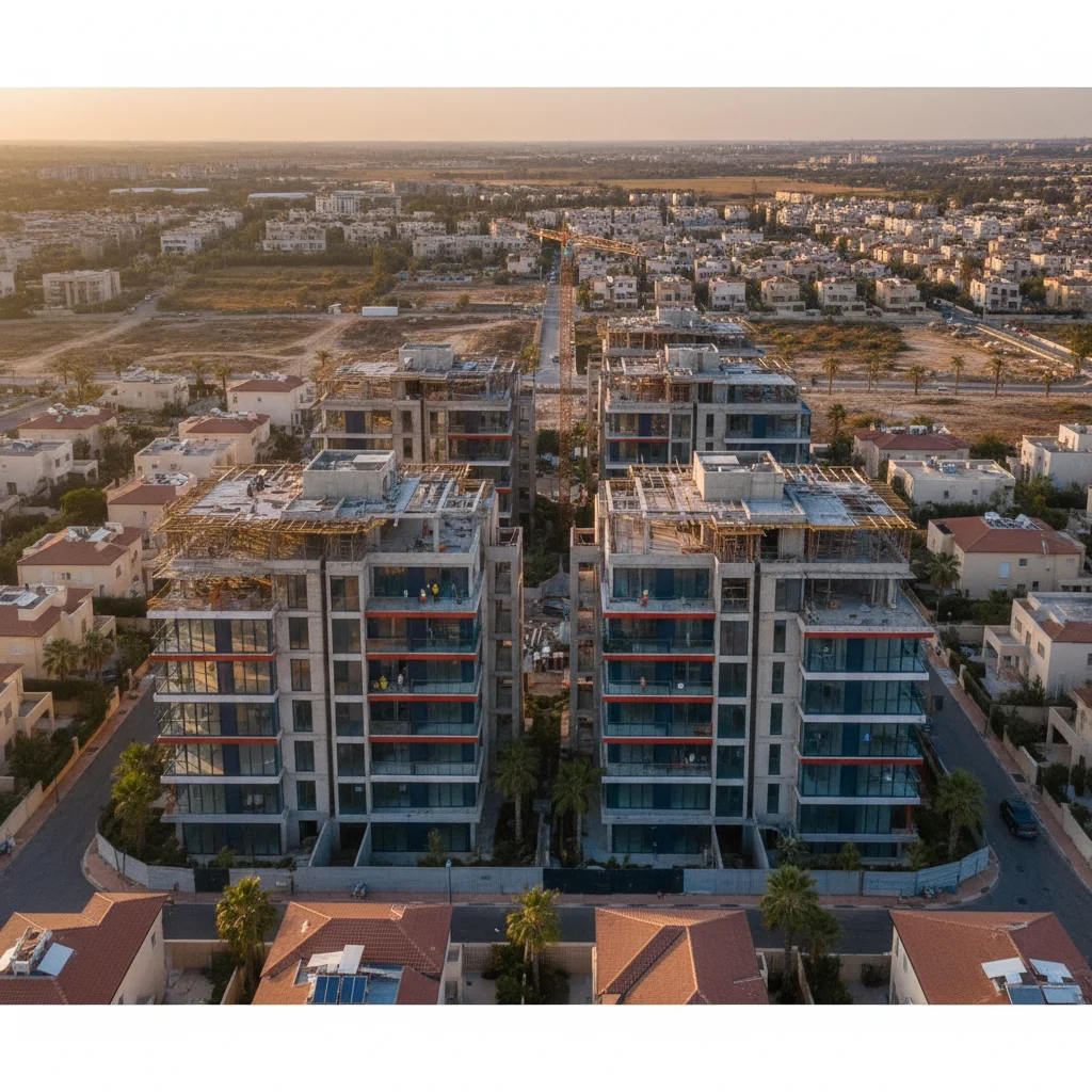פרויקט מגורים חדש בישראל בשלבי בנייה מתקדמים