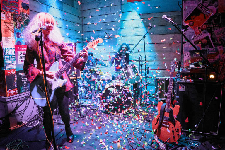 The Gin Birkins at Start The Bus, Bristol, April 2016. Photograph Copyright © Simon Holliday