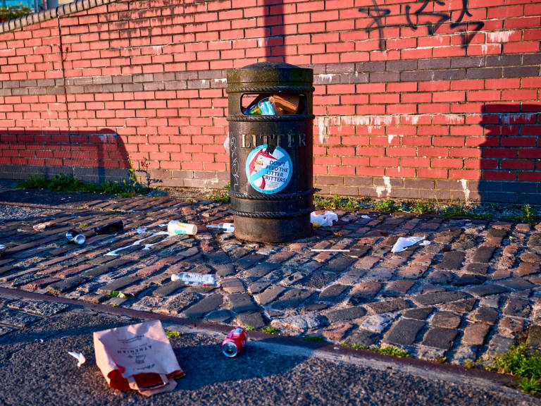 Bin, Bristol, August 2020. Photograph Copyright &copy; Simon Holliday
