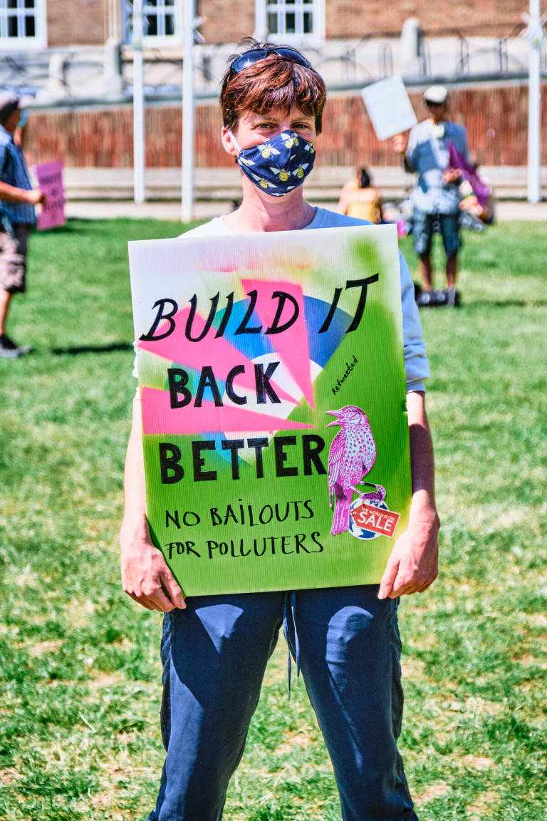 Extinction Rebellion - &quot;Change Is Now&quot;, College Green, Bristol, May 2020. Photograph Copyright &copy; Simon Holliday