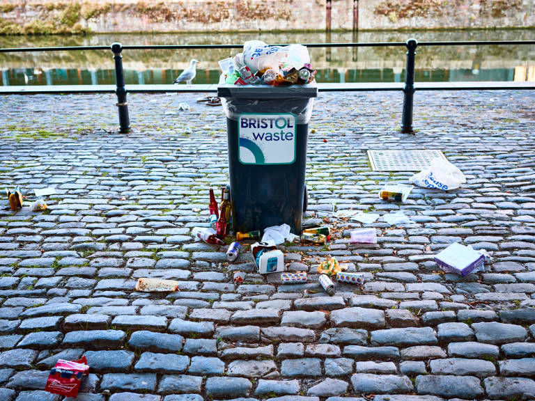 Bin, Bristol, August 2020. Photograph Copyright &copy; Simon Holliday