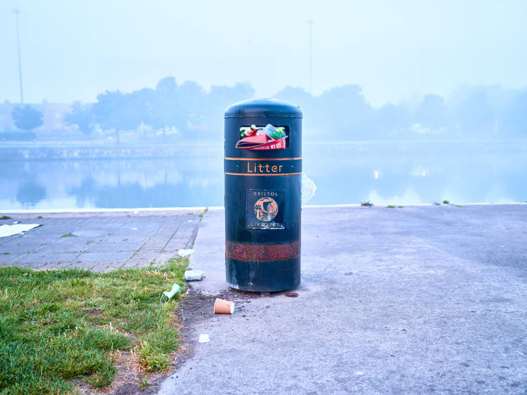 Bin, Bristol, August 2020. Photograph Copyright &copy; Simon Holliday