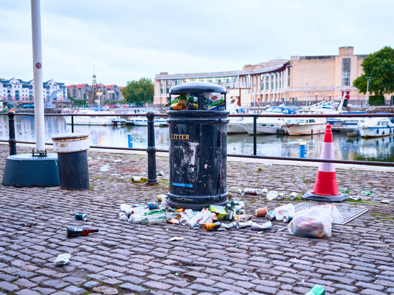 Bin, Bristol, August 2020. Photograph Copyright &copy; Simon Holliday