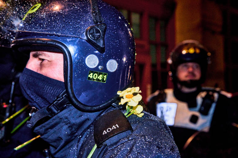 &quot;Kill The Bill&quot; protest, Bristol, March 26th 2021. Photograph Copyright &copy; Simon Holliday