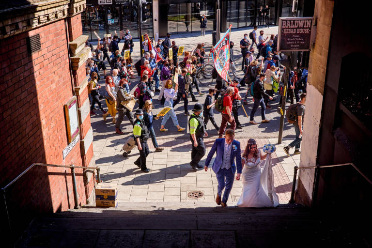 &quot;Kill The Bill&quot; protest, Bristol, April 17th 2021. Photograph Copyright &copy; Simon Holliday