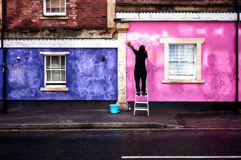 Jamaica Street, Bristol, July 2023. Photograph Copyright &copy; Simon Holliday