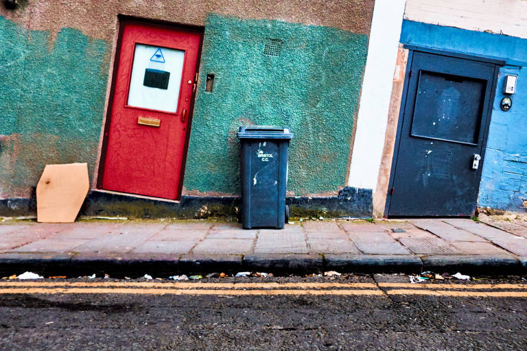 Nine Tree Hill, Stokes Croft, Bristol, April 2011. Photograph Copyright &copy; Simon Holliday