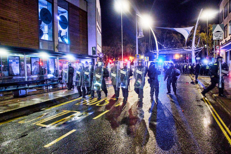 &quot;Kill The Bill&quot; protest, Bristol, March 26th 2021. Photograph Copyright &copy; Simon Holliday