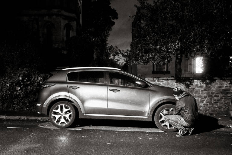 Tyre Extinguishers, Clifton, Bristol, September 2022. Photograph Copyright &copy; Simon Holliday