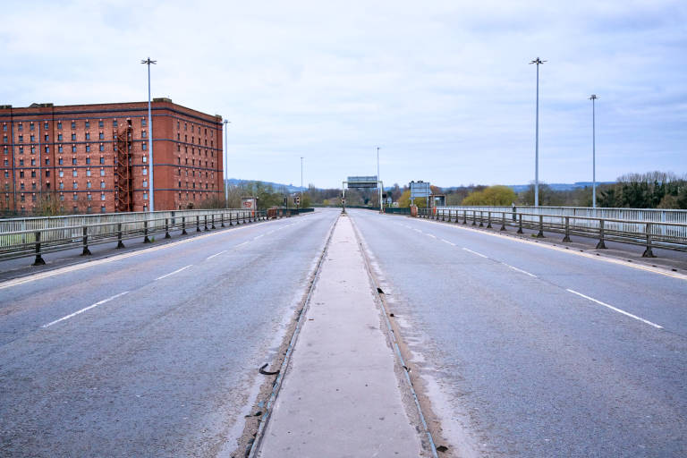 Brunel Way. Bristol during COVID-19 lockdown, April 2020. Photograph Copyright © Simon Holliday