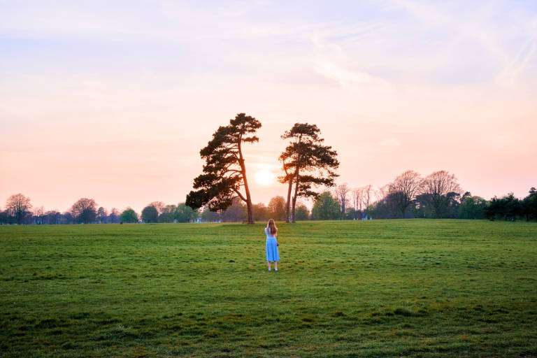 The Downs. Bristol during COVID-19 lockdown, April 2020. Photograph Copyright © Simon Holliday