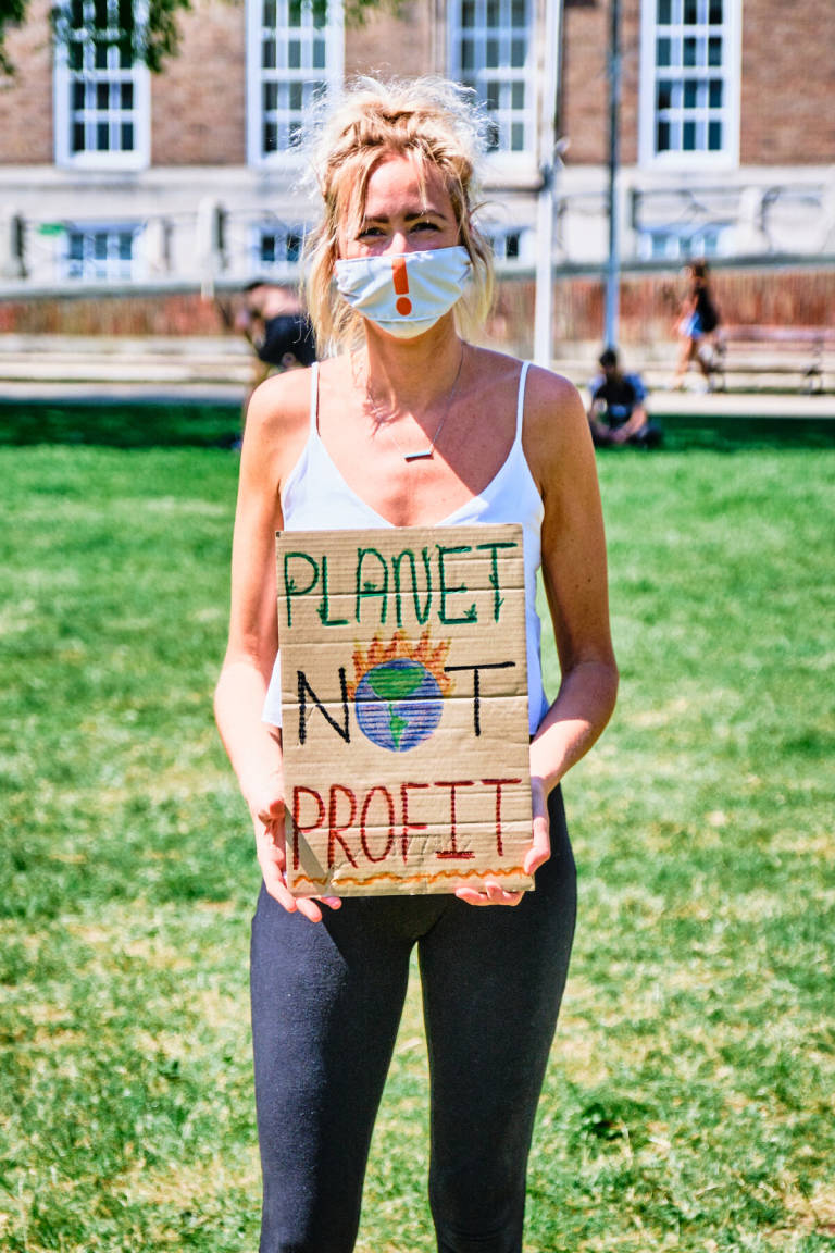 Extinction Rebellion - &quot;Change Is Now&quot;, College Green, Bristol, May 2020. Photograph Copyright &copy; Simon Holliday