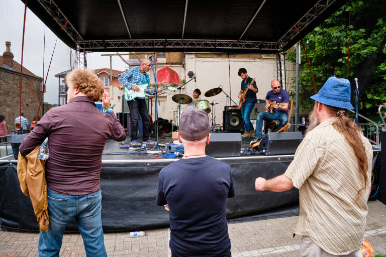 The Brackish at The Grain Barge Outdoor Stage, Bristol Harbour Festival, Bristol, July 2016. Photograph Copyright &copy; Simon Holliday