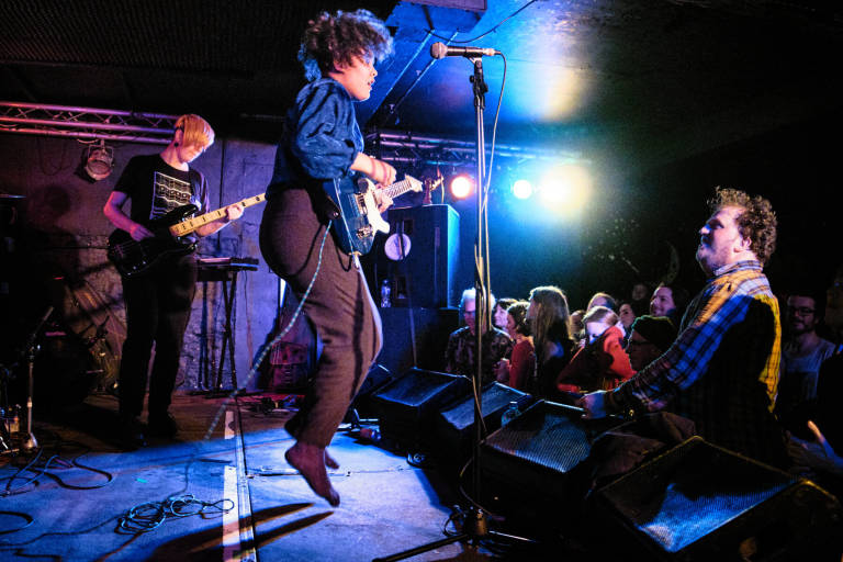 Shopping at Exchange, Bristol, February 2018. Photograph Copyright &copy; Simon Holliday